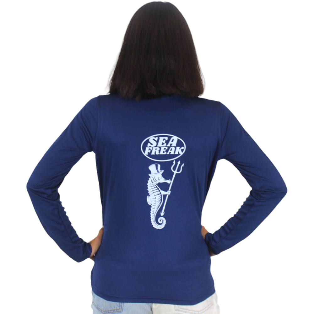 Sea Freak Navy Blue Long Sleeved Tee - VAPOR