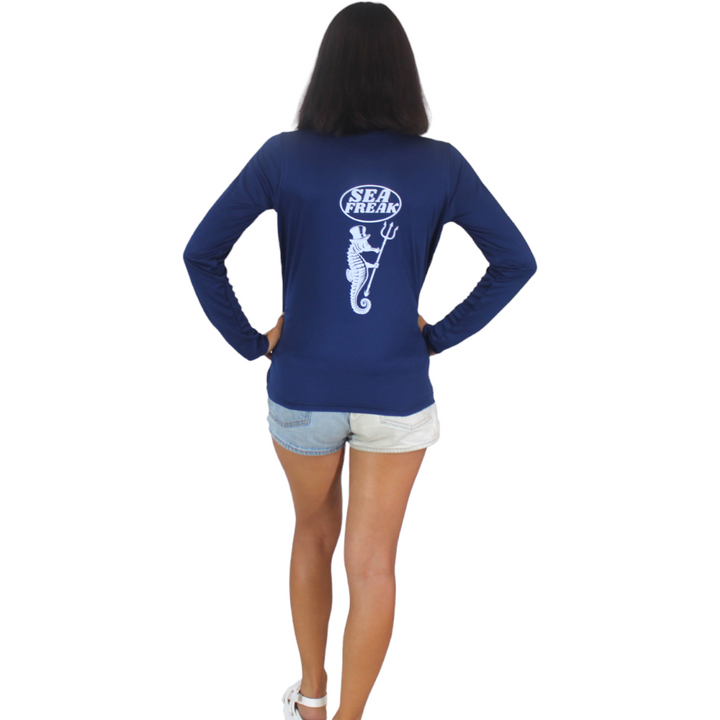 Sea Freak Navy Blue Long Sleeved Tee - VAPOR