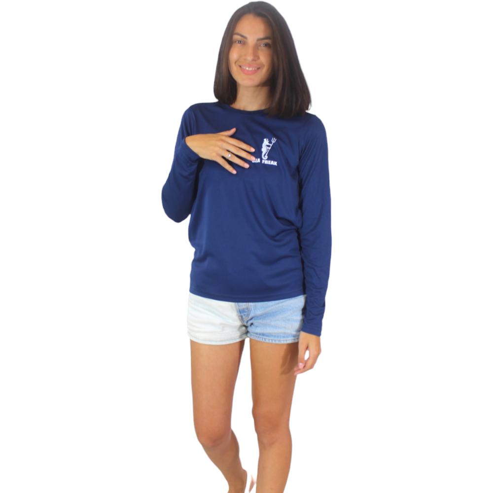 Sea Freak Navy Blue Long Sleeved Tee - VAPOR